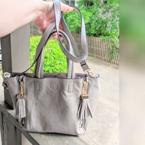 Mix No.6 Vegan Tassled Crossbody bag.